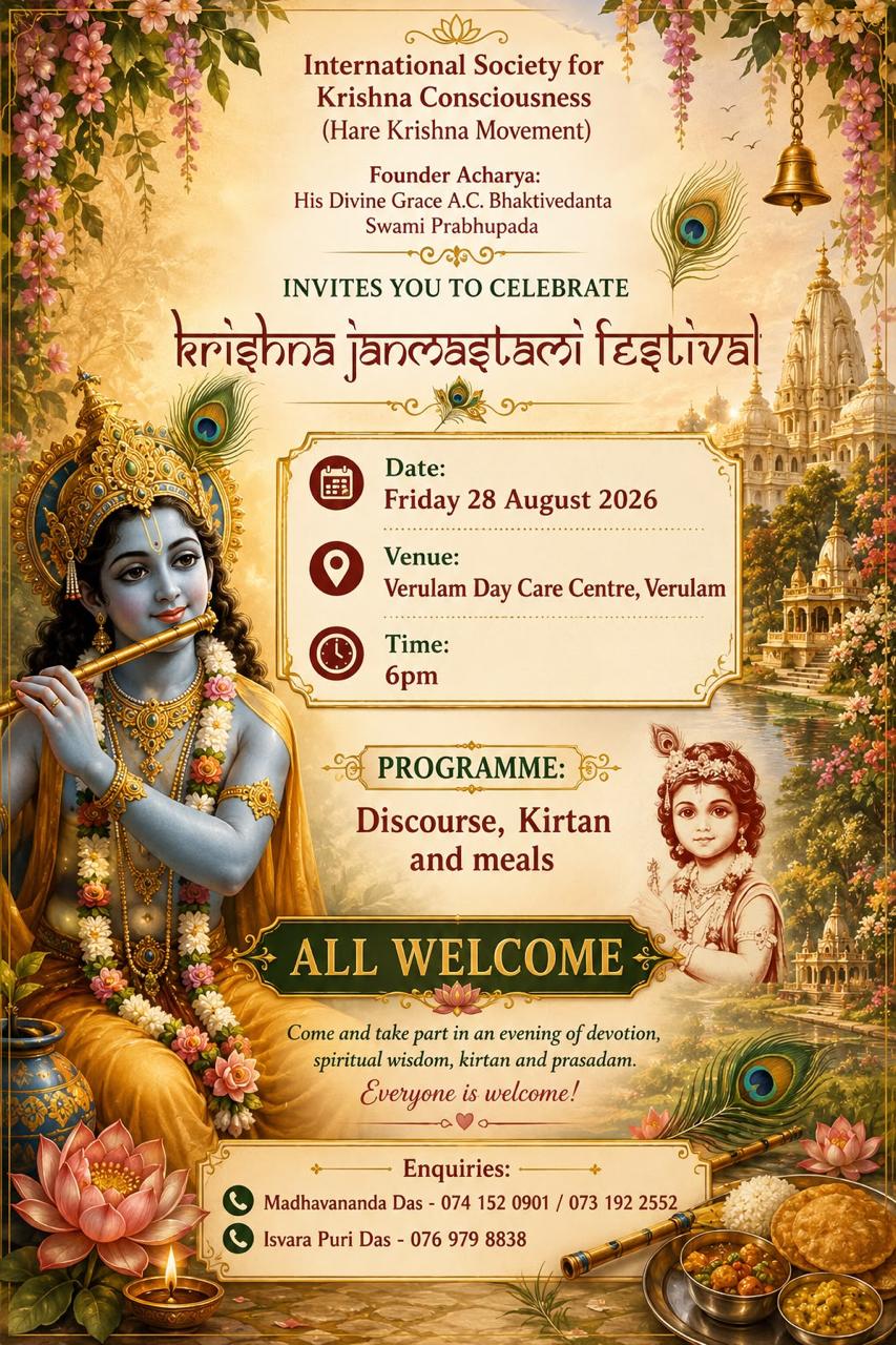 Sri Krsna Janmastami - Verulam